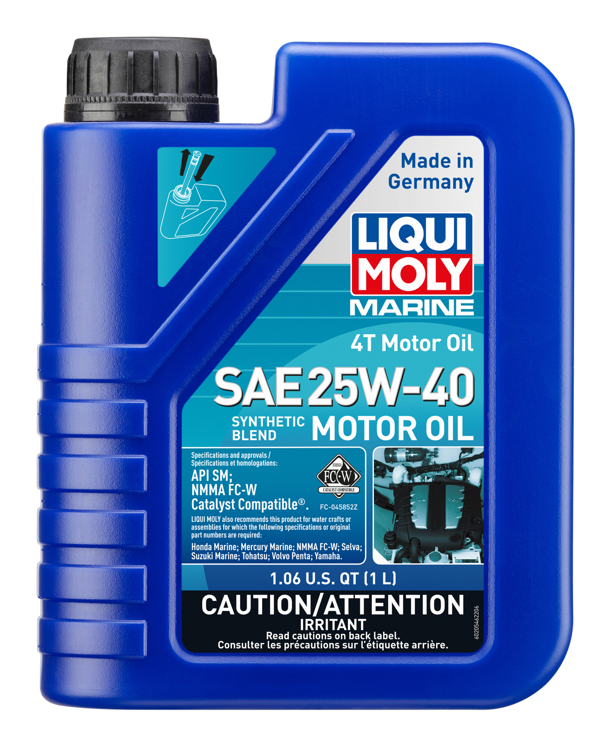 LIQUI MOLY Marine 4T Motor Oil SAE 25W-40 1L
