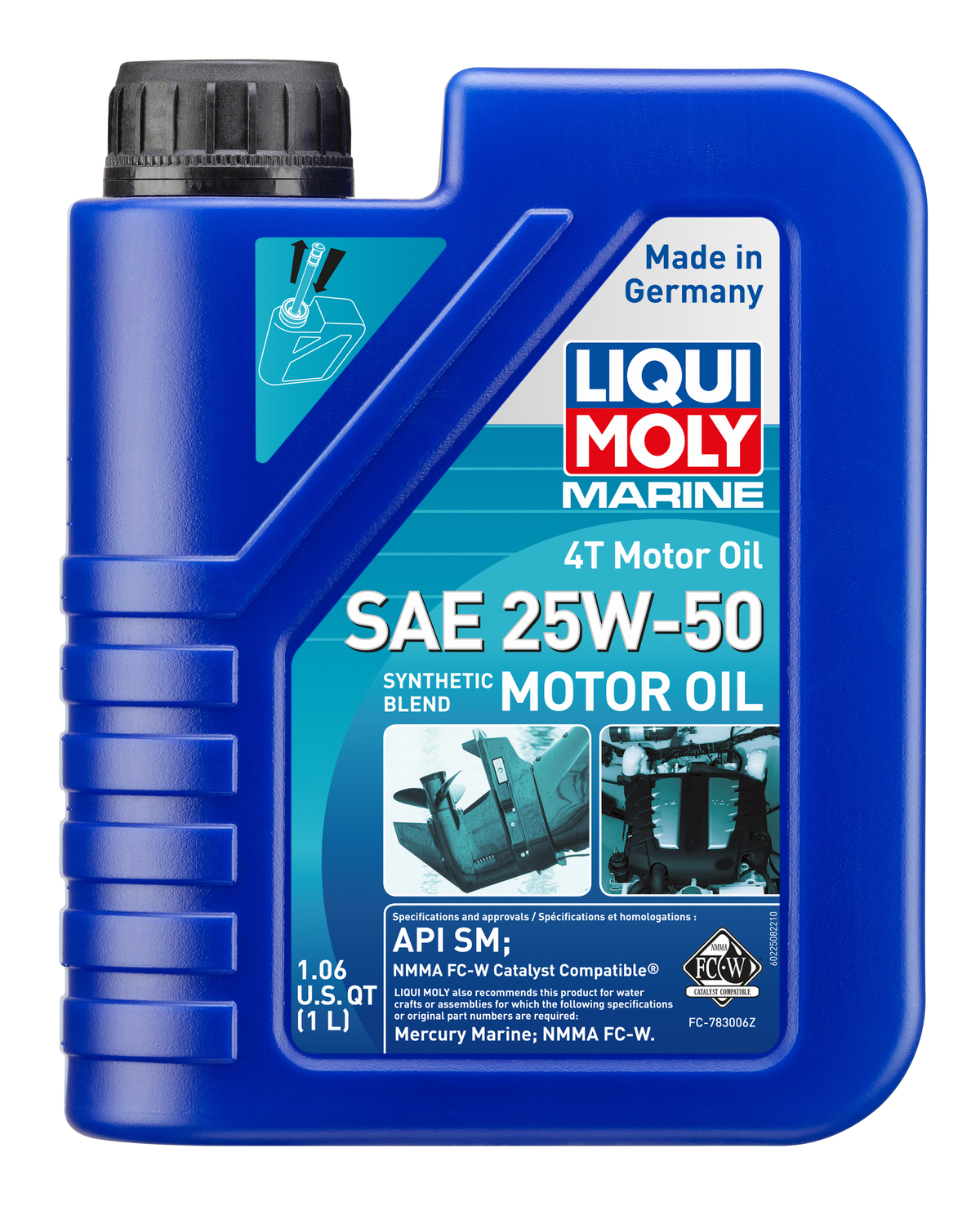 LIQUI MOLY Marine 4T Motor Oil SAE 25W-50 1L