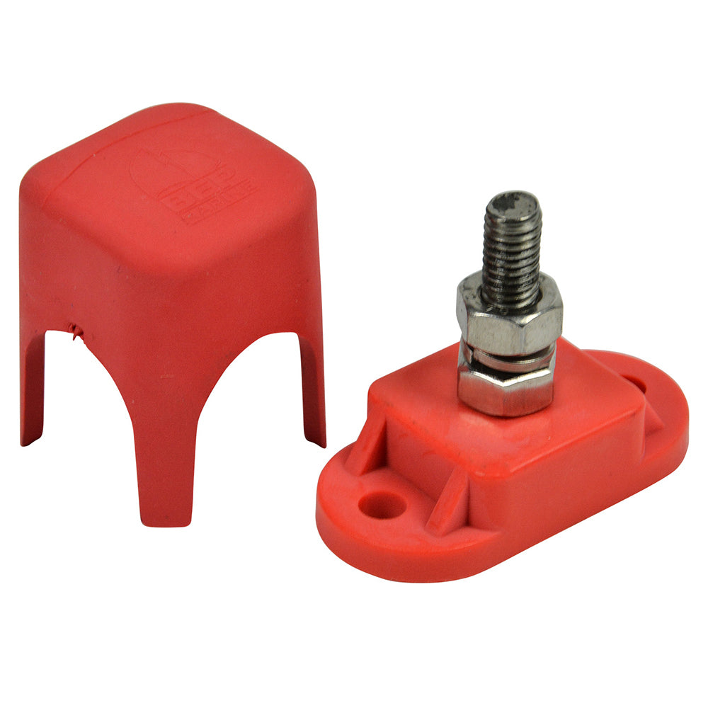 BEP Pro Installer Single Insulated Distribution Stud - 1/4&quot; - Positive [IS-6MM-1R/DSP]