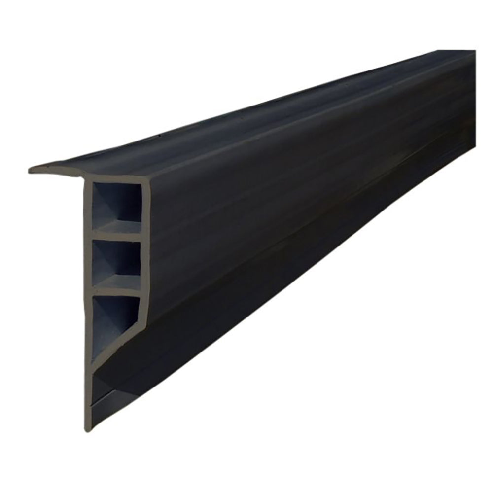 Dock Edge Standard PVC Full Face Profile - 16&#39; Roll - Black [1163-F]