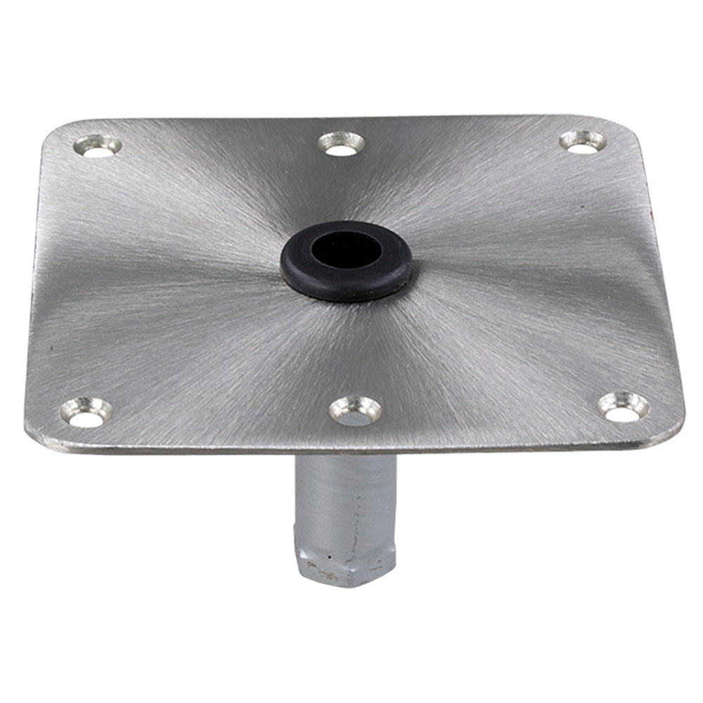 Springfield KingPin 7&quot; x 7&quot; Stainless Steel Square Base (Threaded) [1630001]