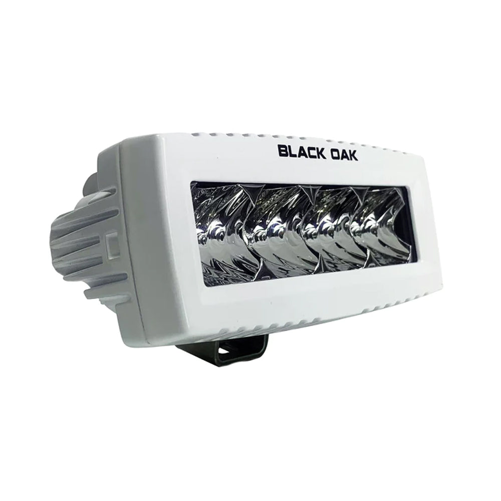 Black Oak 4&quot; Marine Spreader Light - Flood Optics - White Housing - Pro Series 3.0 [4MS-F]