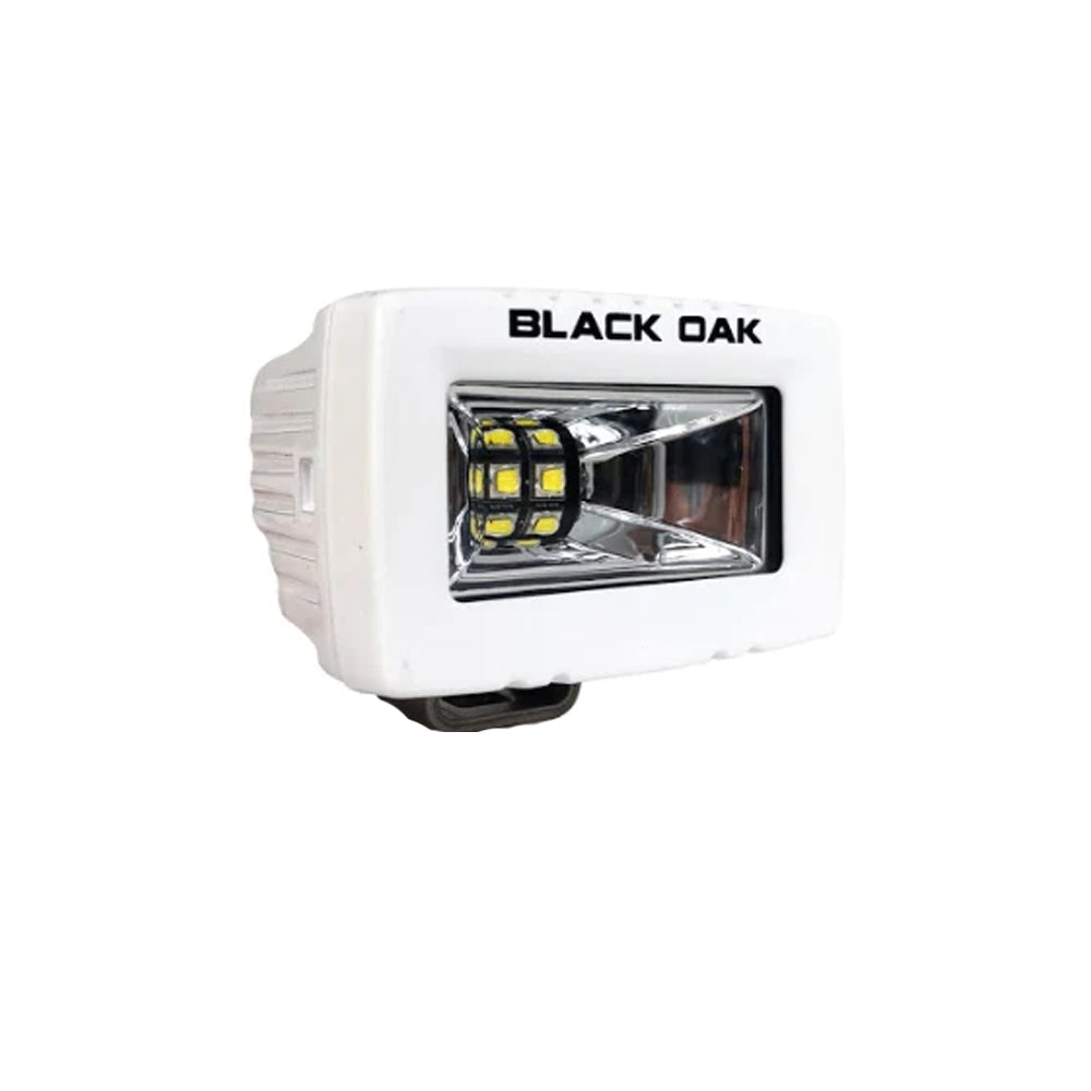Black Oak 2&quot; Marine Spreader Light - Scene Optics - White Housing - Pro Series 3.0 [2-MS-S]