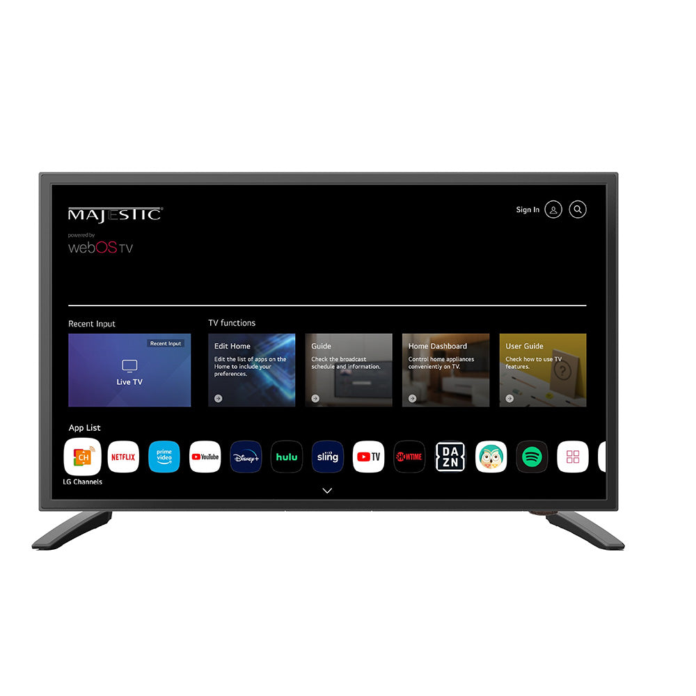 Majestic 22&quot; 12V Smart LED TV WebOS, Mirror Cast  Bluetooth - North America Only [MJSLT220U]