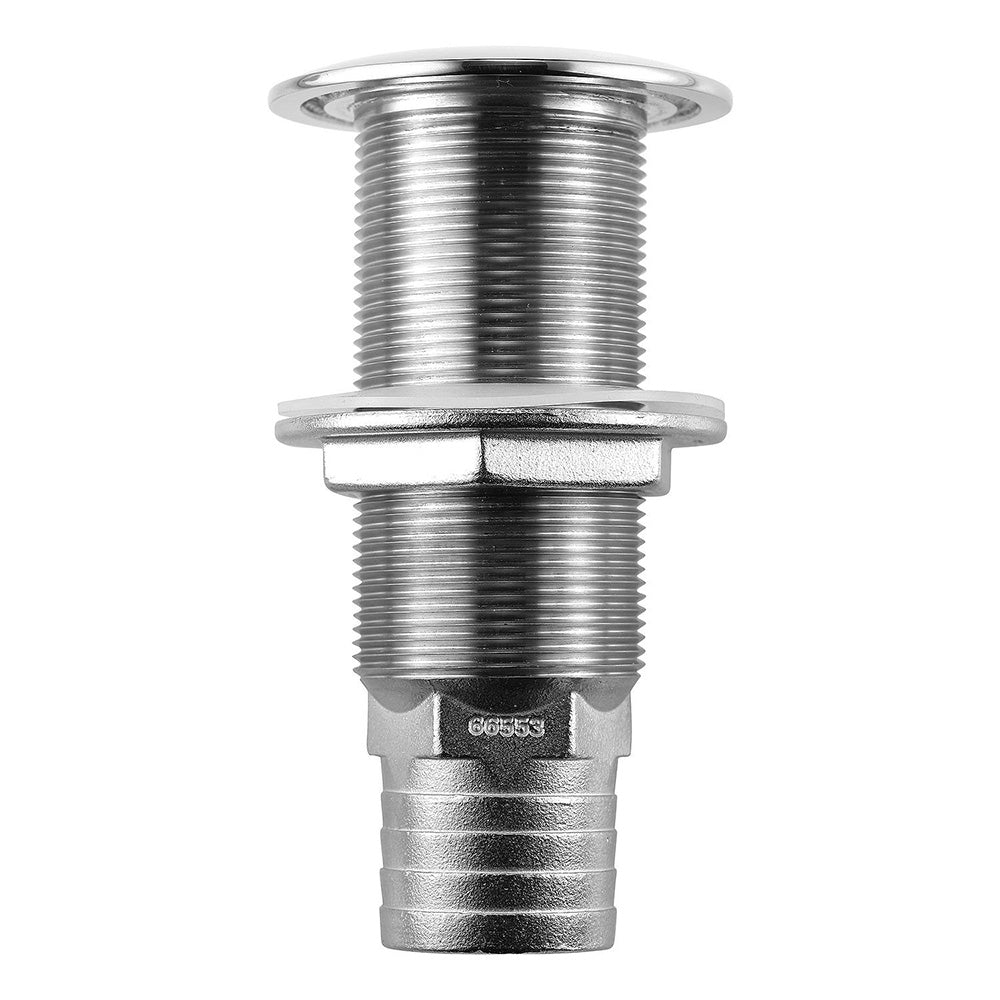Attwood Stainless Steel Scupper Valve Barbed - 1-1/2&quot; Hose Size [66553-3]