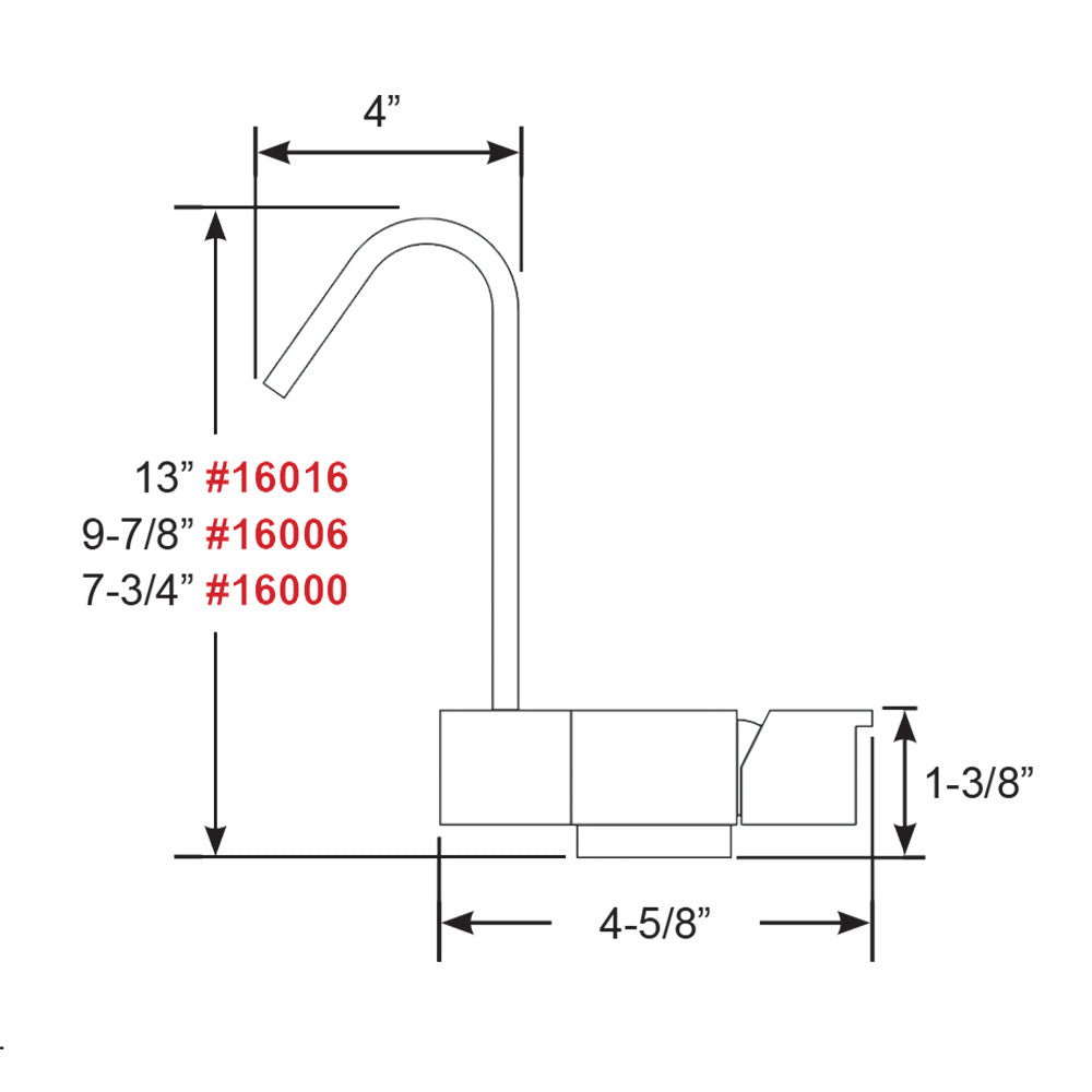 Scandvik Geometric Style Fold Down Mixer - 7.75&quot; Height [16000]