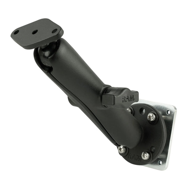 RAM Mount Double Ball Drill-Down Mount w/Diamond Plate  Backer Plate
