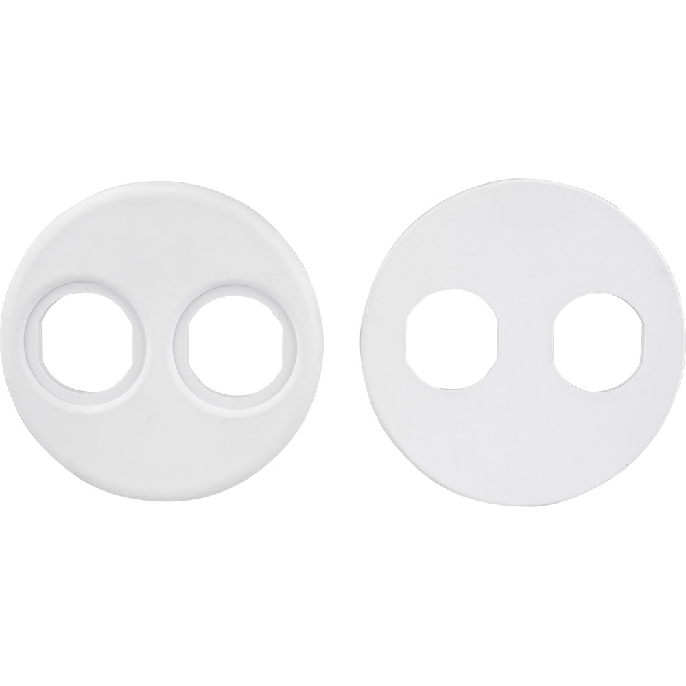 Sea-Dog 4&quot; Gauge Power Socket Adapter Mounting Plate - White [426104-1]