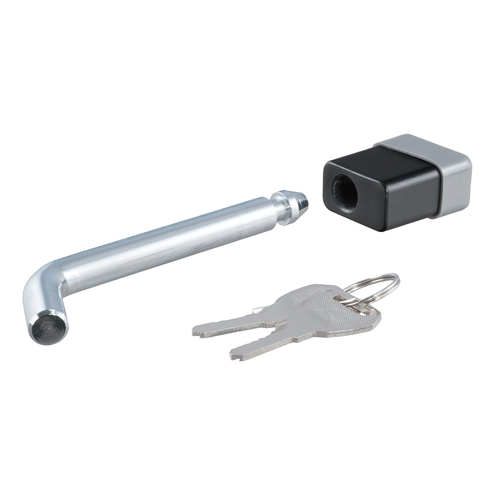 CURT 5/8&quot; Hitch Lock - 2&quot;, 2-1/2&quot;, or 3&quot; Receiver - Deadbolt - Chrome [23021]