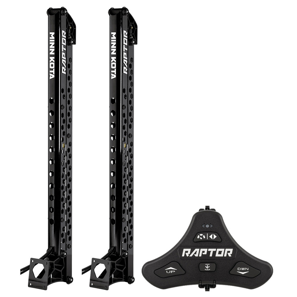 Minn Kota Raptor Bundle Pair - 10&#39; Black Shallow Water Anchors w/Active Anchoring  Footswitch Included [1810630/PAIR]
