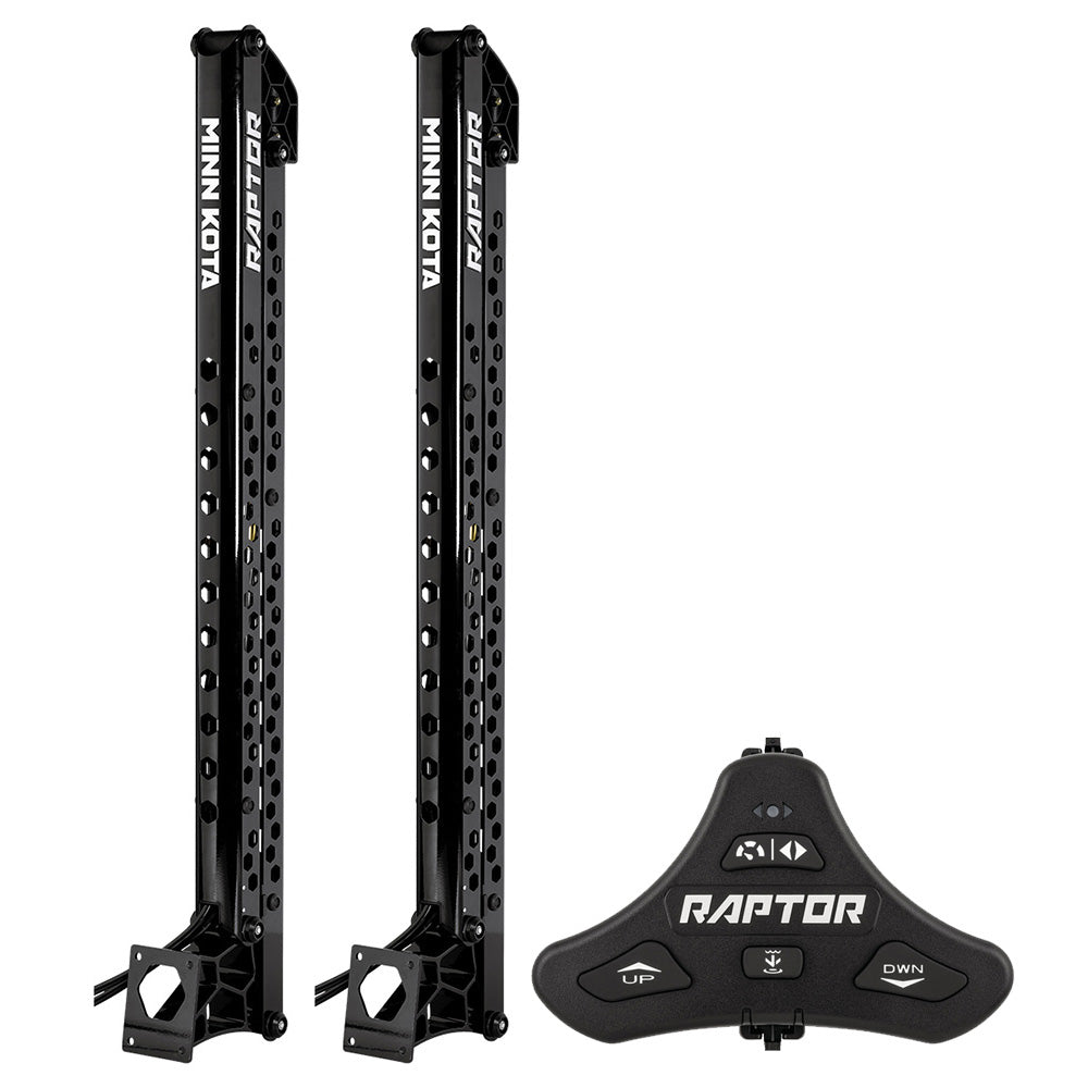Minn Kota Raptor Bundle Pair - 8&#39; Black Shallow Water Anchors w/Active Anchoring  Footswitch Included [1810620/PAIR]