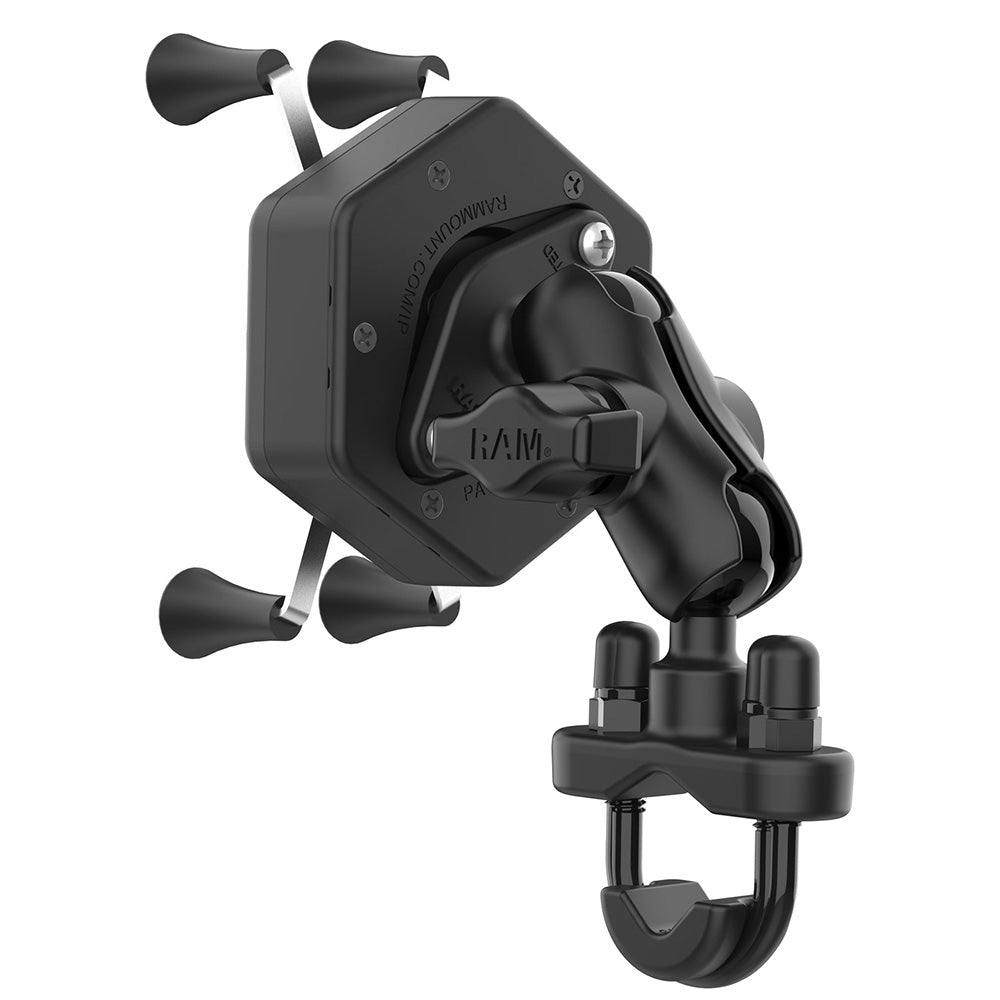 RAM Mount RAM X-Grip Phone Mount w/Vibe-Safe  U-Bolt Base - Short