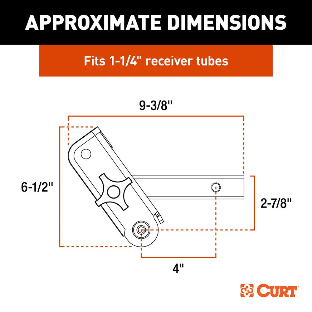 CURT ActiveLink 1-1/4&quot; Receiver Shank - Up to 3500 lbs [18401]