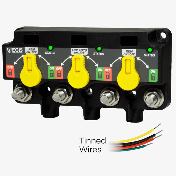 Egis XD Series Triple Flex 2 Relay-ACR-Relay w/Knobs  Tinned Wires