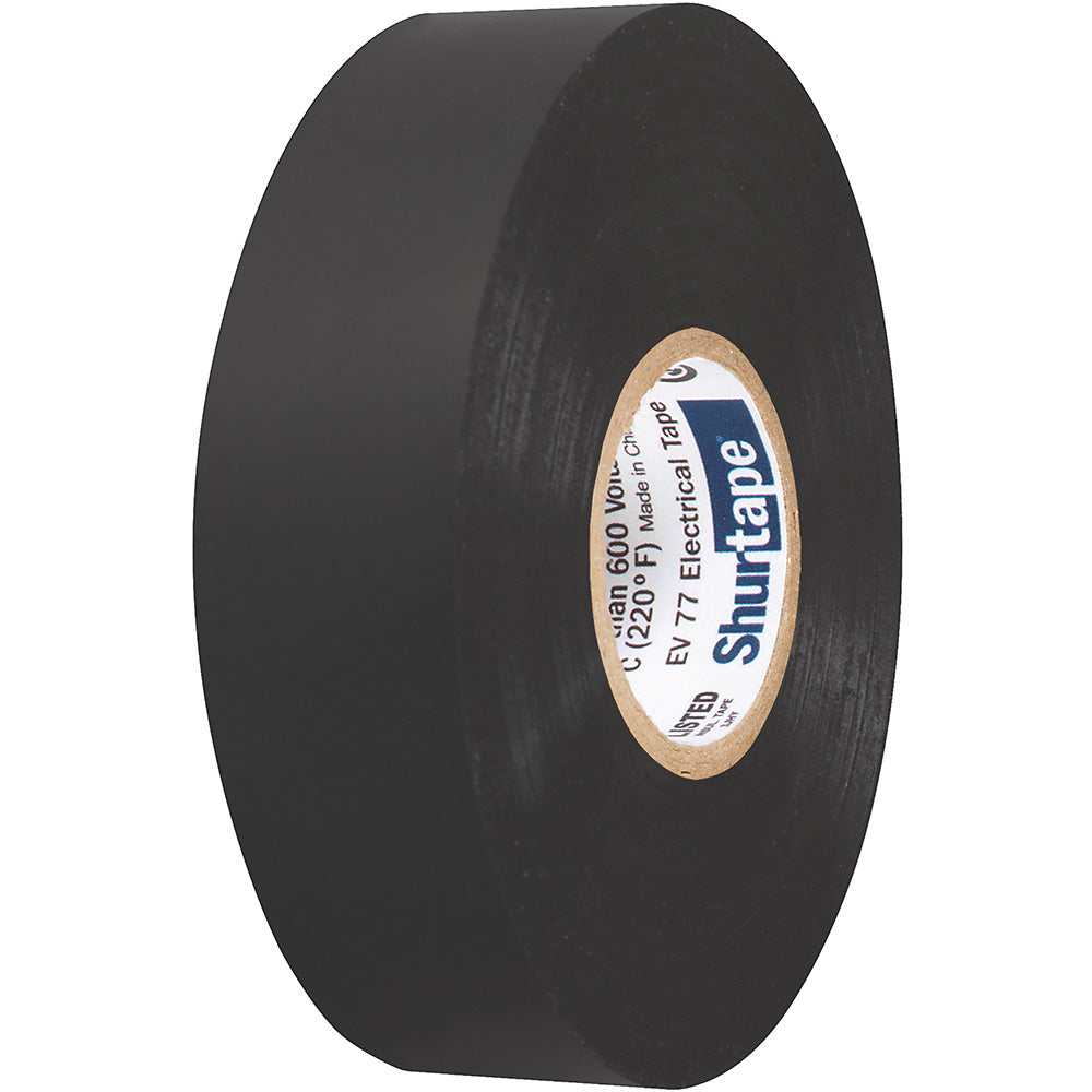 Shurtape EV 077B Professional Grade Black Electrical Tape f/Insulating  Splicing - 3/4&quot; x 66&#39; - 10-Pack [104706]