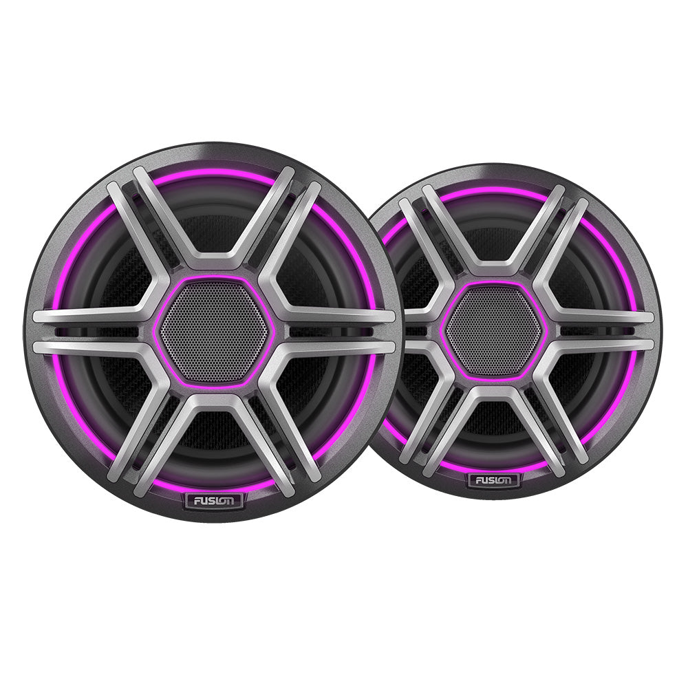 Fusion Apollo 7.7&quot; LED Marine Speakers w/Sports Grey Grille [010-02918-13]