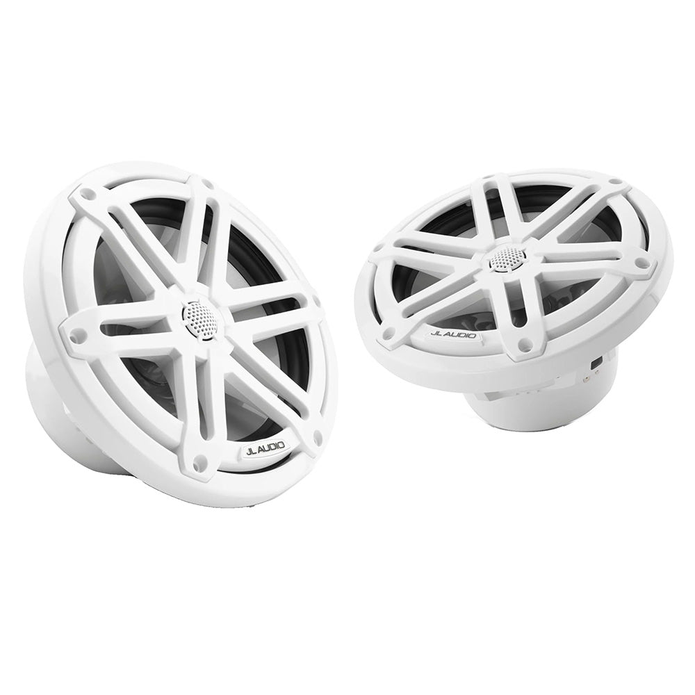 JL Audio M3 Series 7.7&quot; Marine Coaxial Speakers w/Gloss White Sport Grilles - M3-770X-S-Gw [010-03068-00]