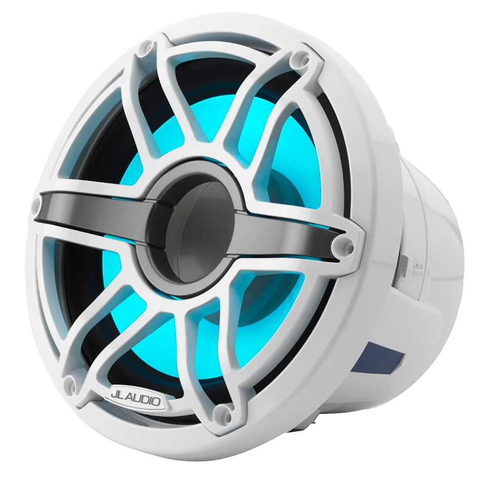 JL Audio M6 8&quot; Marine Subwoofer w/Gloss White Sport Grille  Transflective LED Lighting - M6-8IB-S-GwGw-i-4 [010-03081-00]