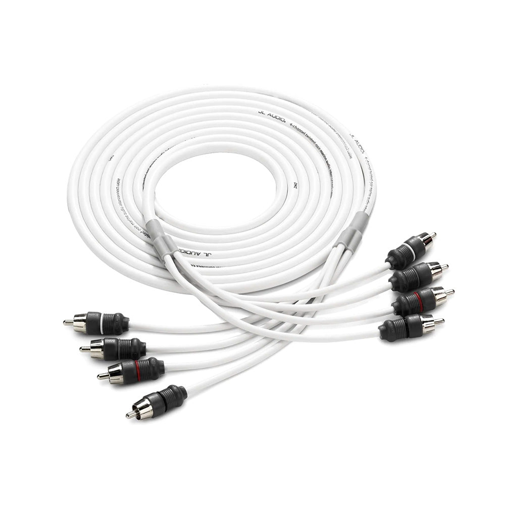 JL Audio 4 Channel 12&#39; Marine Audio RCA Cable - XMD-WHTAIC4-12 [010-13474-00]