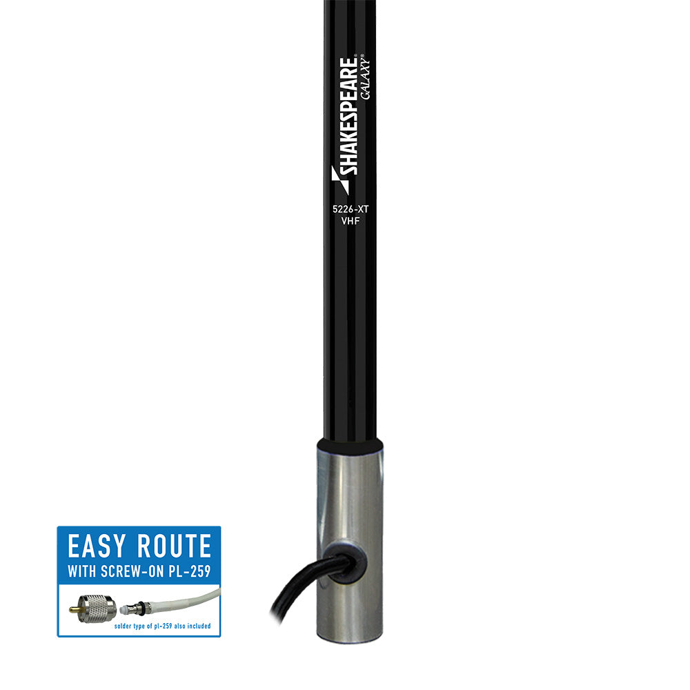 Shakespeare Galaxy 5226-XT 8&#39; Black VHF Antenna - 6dB Gain [5226-XT]