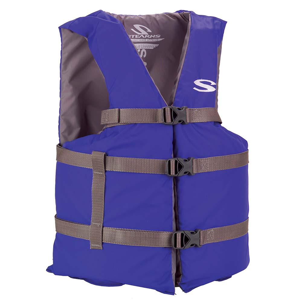 Stearns PFD 2001 Adult Boat Universal Blue Display for Adults Over 90lbs - Chest Size Of 50&quot; [2160977]