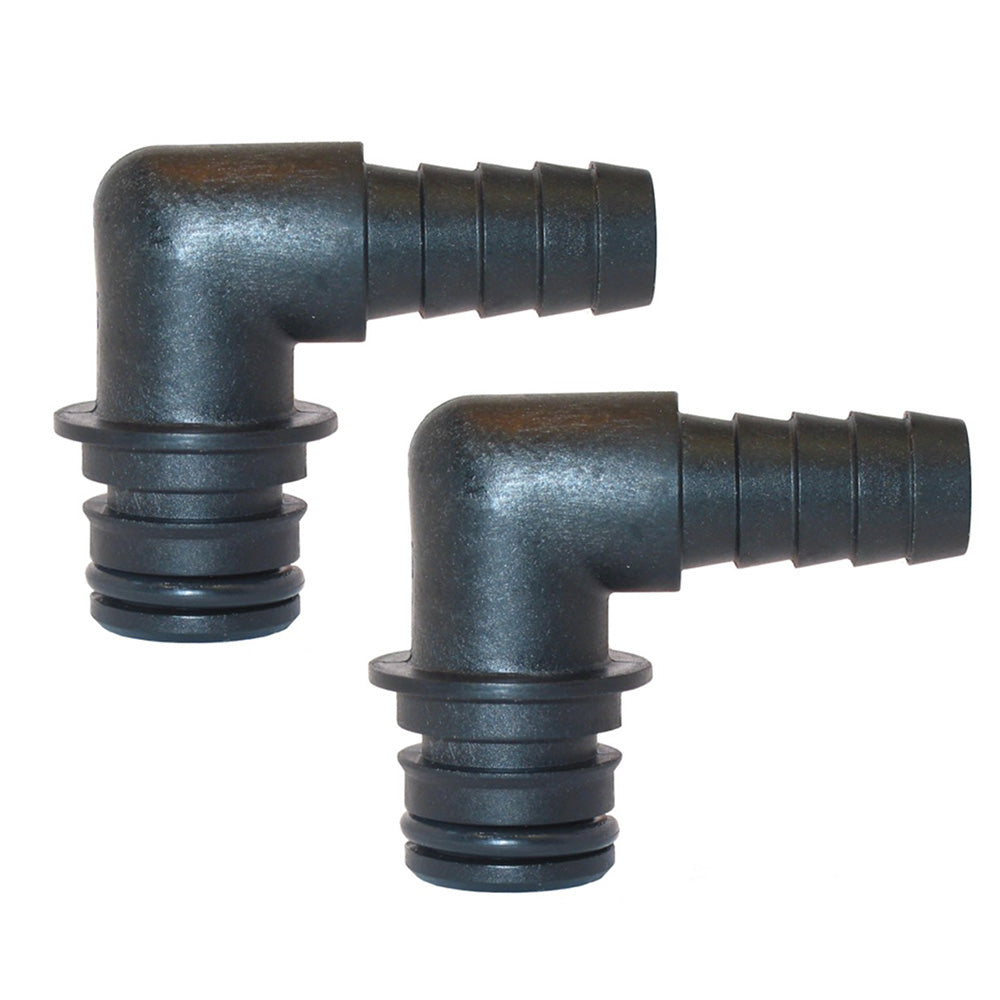 Jabsco Port Kit 90-Degree Elbow 1/2&quot; Hose Fitting - Pair [30651-1000]