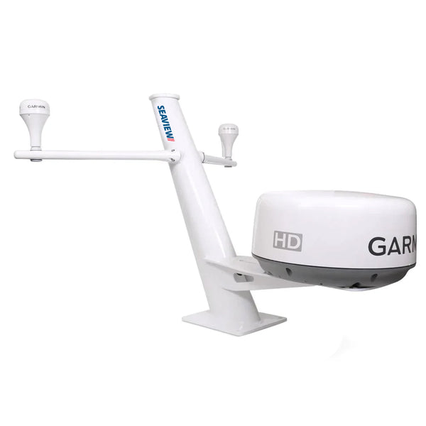 Seaview 30" Tapered Closed Dome Aft Leaning Radar Mount w/Removable Spreaders  10x10 Base Plate