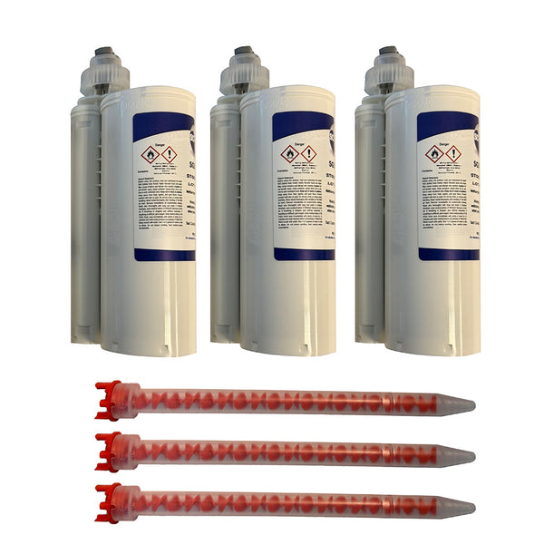 Seakeeper Ride 750 Adhesive Installation Kit - (3) SCIGRIP 490 ml 10:1 Ratio Adhesives - (3) Mixing Nozzles (W/O Dispenser)