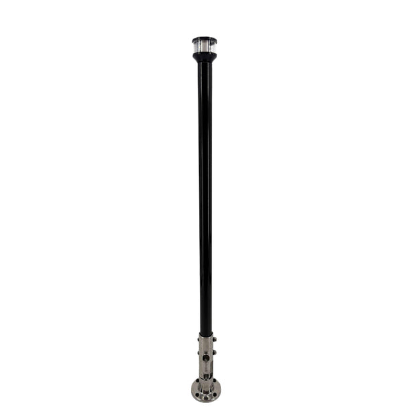 Seaview 24" Manually Folding Light Post w/316 Stainless Steel Base  LTBLED12C5 Navigation Light - Black