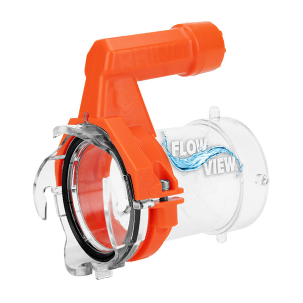 Camco Rhino RV Sewer Hose Extender PRO - 5 Sewer Hose Extension - Torque-Grip Handle w/Built-In LED Flashlight
