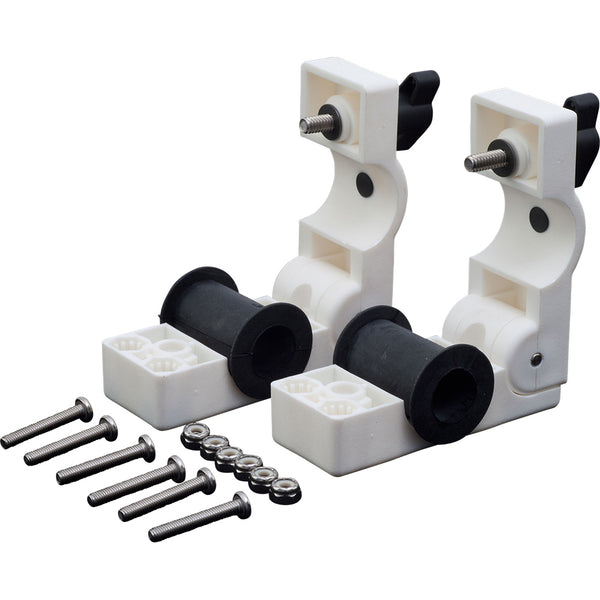 Sea-Dog Removable Round Rail Mount Clamps - Injection Molded Nylon/EDPM/Stainless Steel