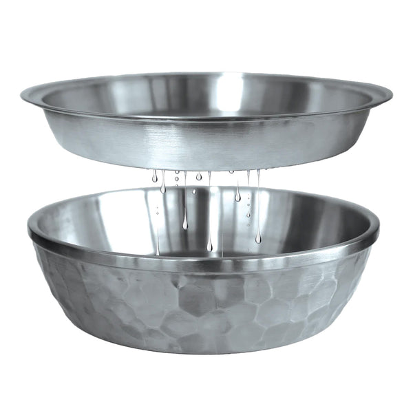 Toadfish Seafood Bowl - 12" - Stainless Steel - 2 Layer Serving Bowl [8073]