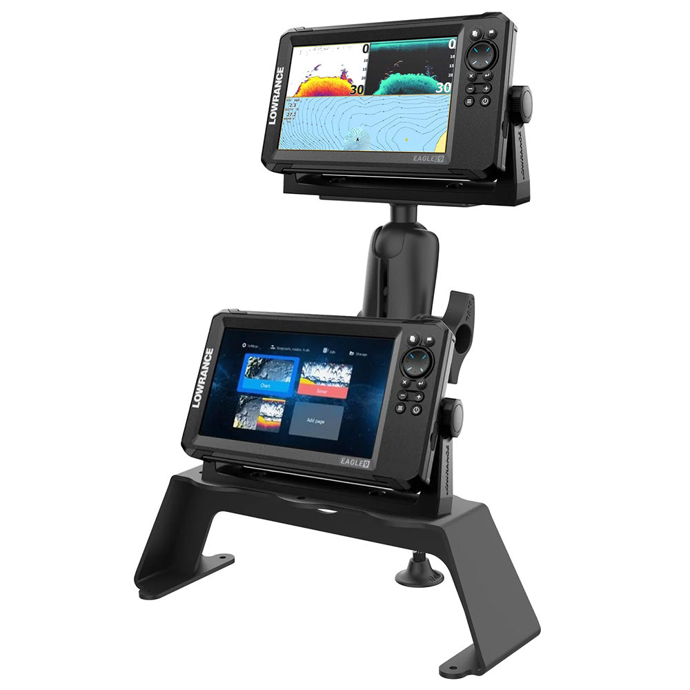 RAM Mount RAM Fishfinder Deck Kit w/Single Marine Electronic Mount