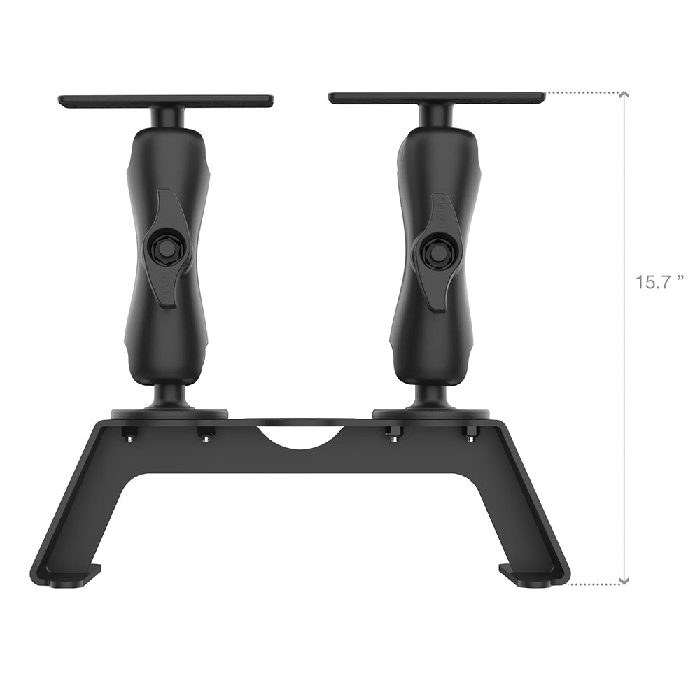 RAM Mount RAM Fishfinder Deck Kit w/Dual Marine Electronic Mount