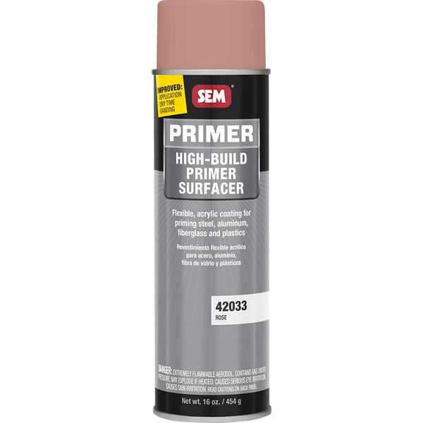 SEM High-Build Primer Surfacer - 20oz Aerosol Can - Rose