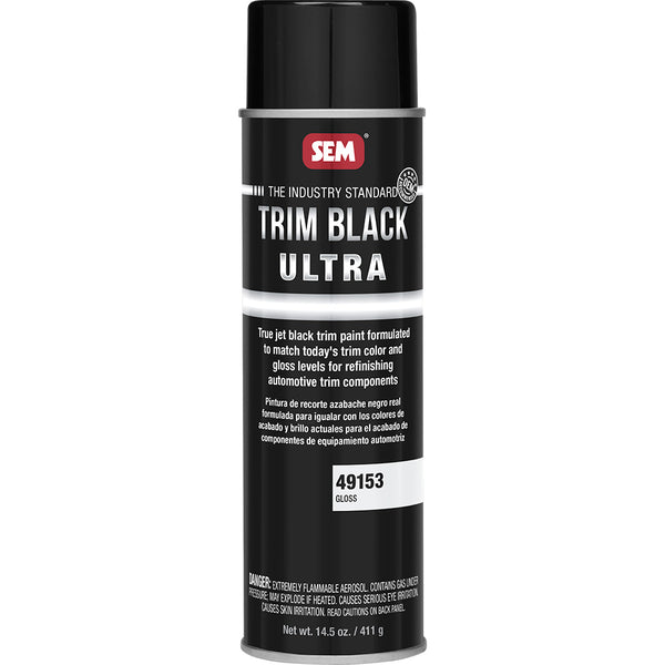SEM Trim Black Ultra - 20oz Aerosol Can - Gloss Finish