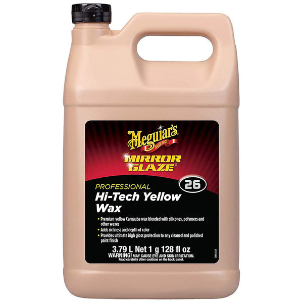 Meguiar's Professional Hi-Tech Yellow Liquid Wax - 1 Gallon