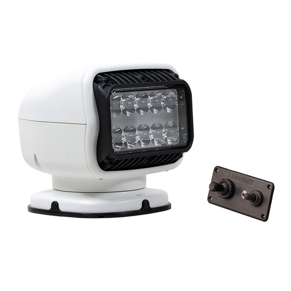 Golight GT Series LED Hybrid Light Permanent Mount w/Hardwired Dash Mount Remote - 12V - White [20208GT]