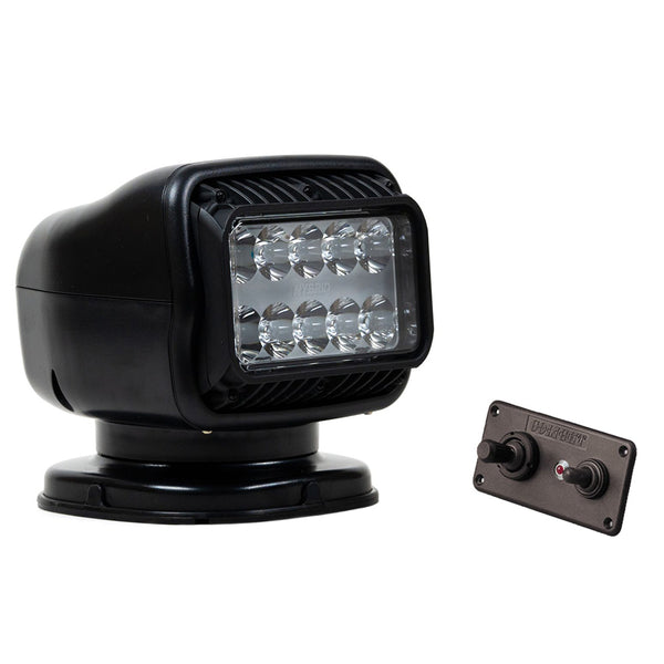 Golight GT Series LED Hybrid Light Permanent Mount w/Handheld Wireless Remote - 12V - Black [20518GT]