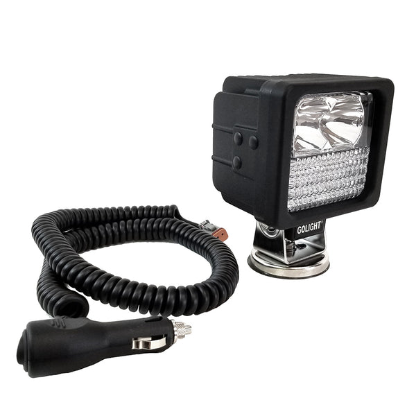 Golight GXL LED Hybrid Portable Work Light Series Magnetic Mount w/No Remote - 12V - Black