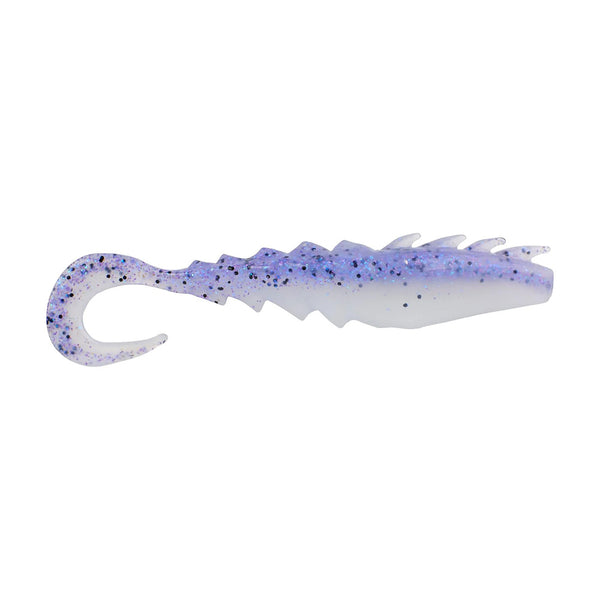 Berkley Gulp! Saltwater Nemesis Prawn Curl Tail - 5" - Violet Haze Fleck [1637574]
