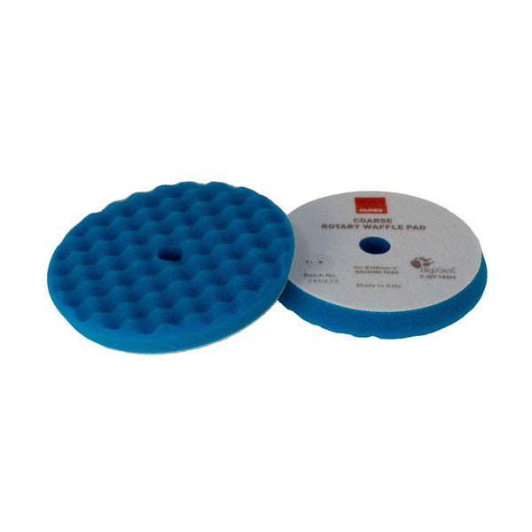 RUPES Velcro Waffle Coarse Polishing Foam Pad f/Rotary Polishers 200mm - Blue