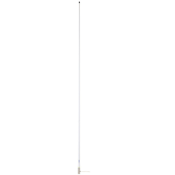 Scout 8' White VHF Antenna 6dB Heavy Stainless Steel Ferrule w/6M RG-8x Includes PL-259 Heavy Duty Offshore Antenna KS-43