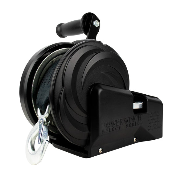 Powerwinch Select Series Winch 2,500lb, 2 Speed, 8" Crank Arm - Carbon Black
