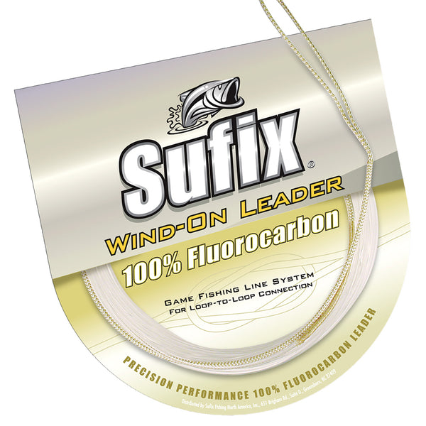 Sufix Wind-On 100% Clear Fluorocarbon Leader - 100lb - 11 yds [700-100F]