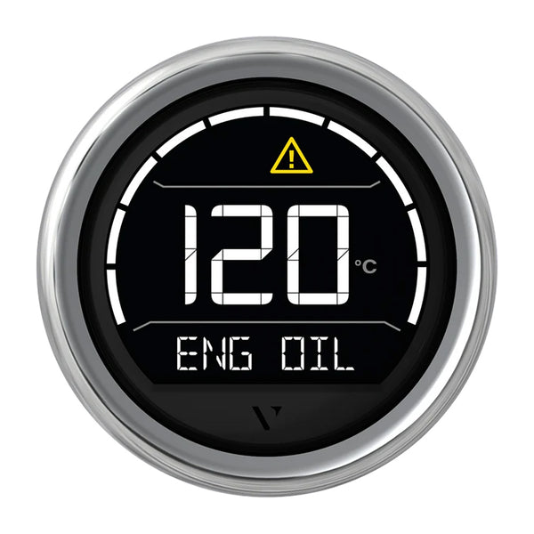 Veratron VL Digital 52 w/Round Chrome Bezel