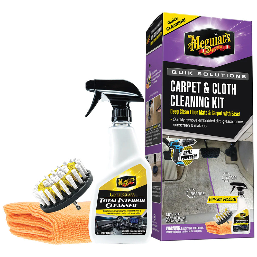 Meguiar's Quik Solutions Carpet  Cloth Cleaning Kit [G55268]