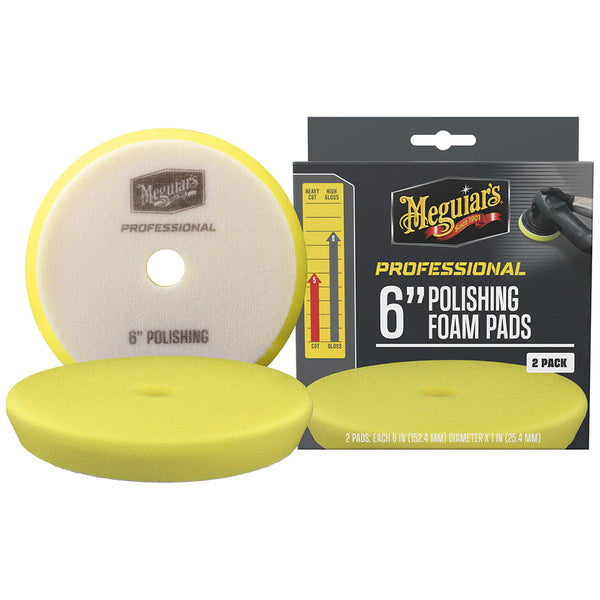 Meguiar's Professional 6" Polishing Foam Pads *2-Pack