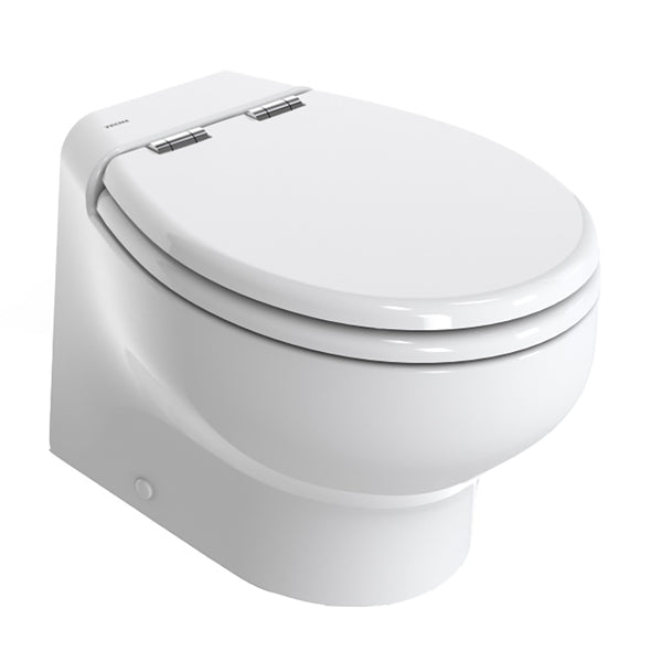 Thetford Silence Plus 2G w/Wood Polyester Soft Close Seat  Standard Solenoid - Short, White - 12V