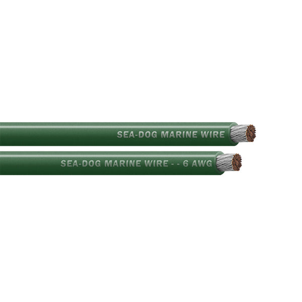 Sea-Dog 6 AWG Green Battery Cable - 25'